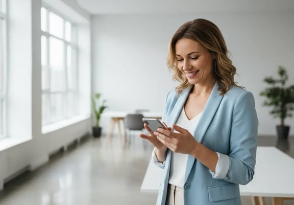 HR-Verantwortliche lädt ein E-Book herunter