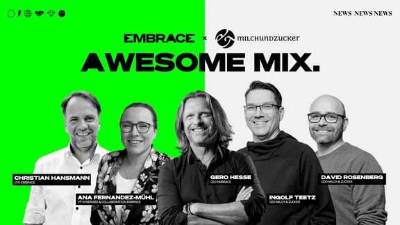 michundzucker wird Teil von Embrace - awesome mix