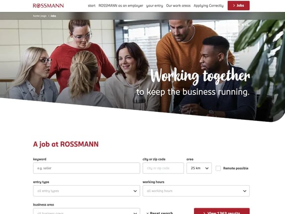 Reference Rossmann jobboard