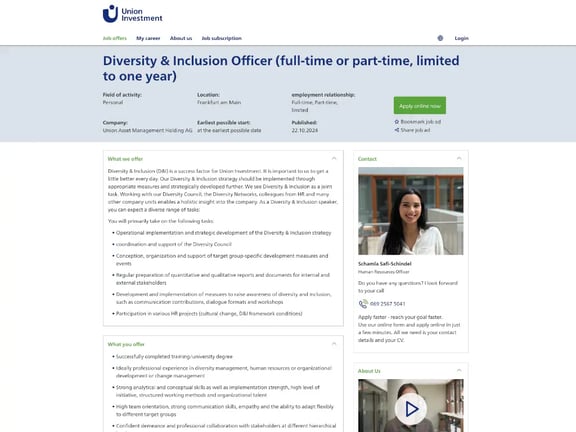 Reference Union Investment Application