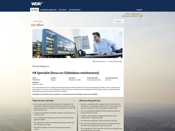 Reference WDR job offers